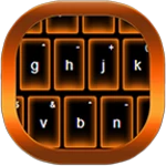 orange neon go keyboard android application logo